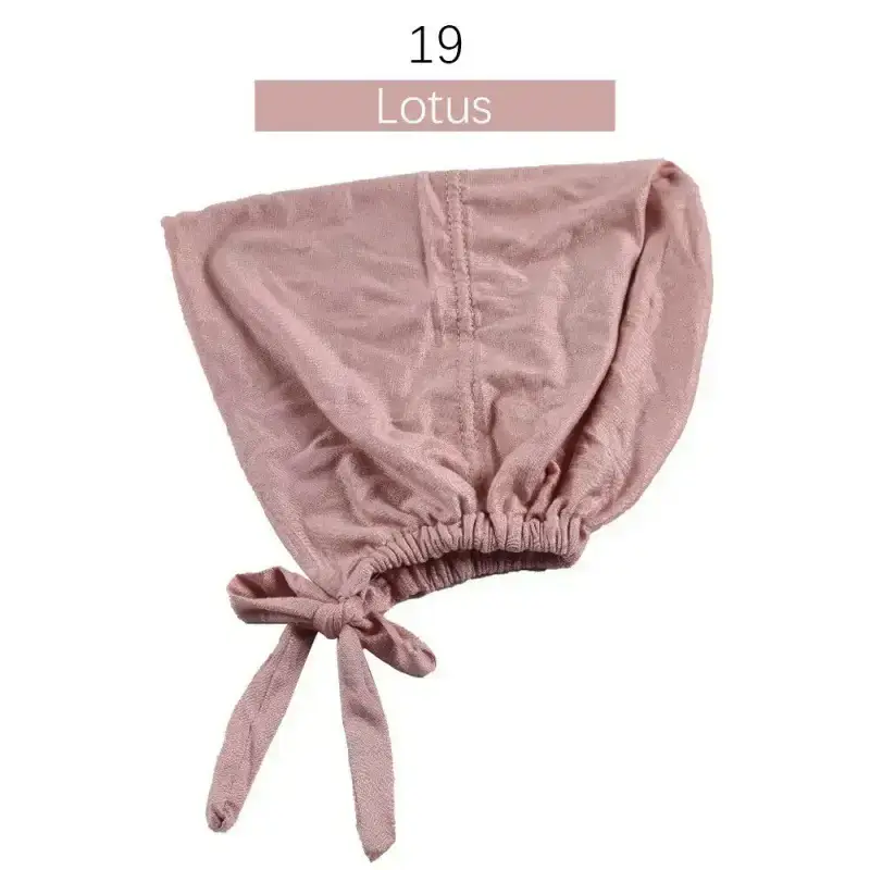 Adjustable Muslim Hijab Caps with Solid Straps - Image 19