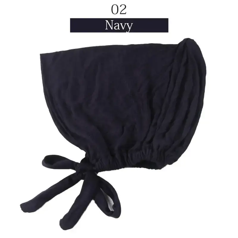 Adjustable Muslim Hijab Caps with Solid Straps - Image 2