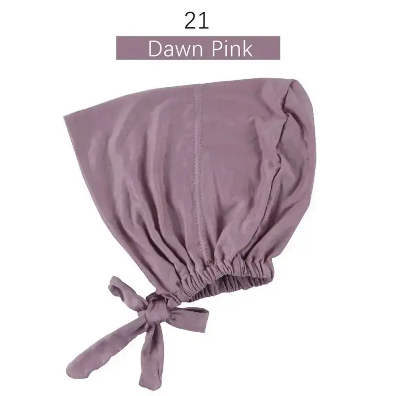 Adjustable Muslim Hijab Caps with Solid Straps - Image 21