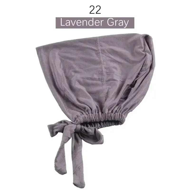 Adjustable Muslim Hijab Caps with Solid Straps - Image 22