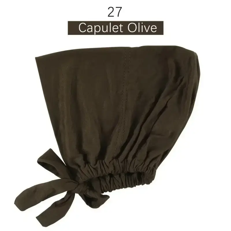 Adjustable Muslim Hijab Caps with Solid Straps - Image 27