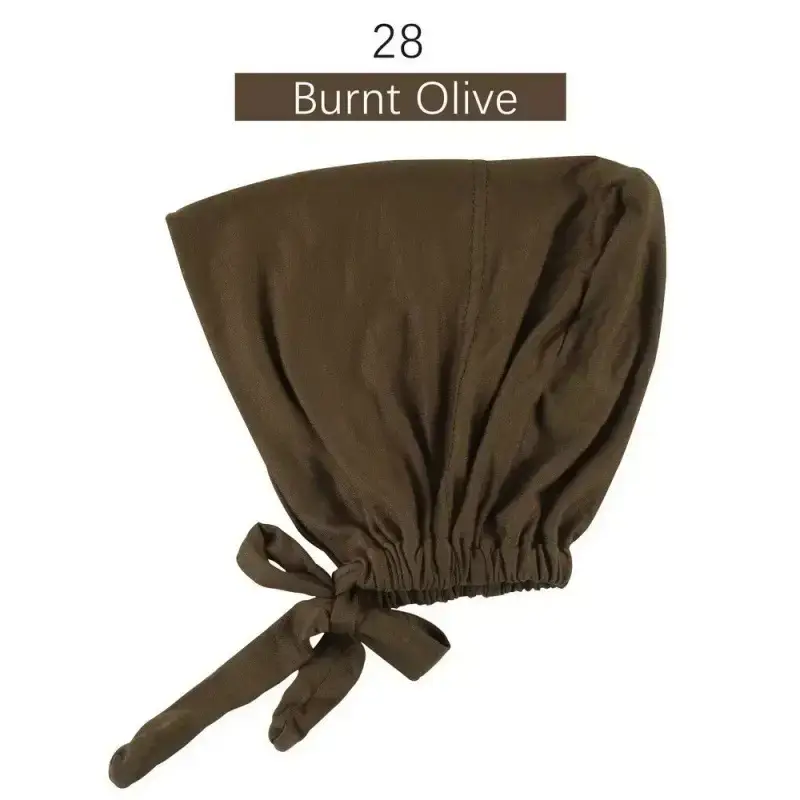 Adjustable Muslim Hijab Caps with Solid Straps - Image 28