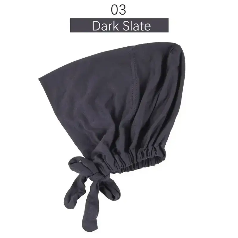 Adjustable Muslim Hijab Caps with Solid Straps - Image 3
