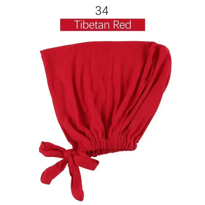 Adjustable Muslim Hijab Caps with Solid Straps - Image 33