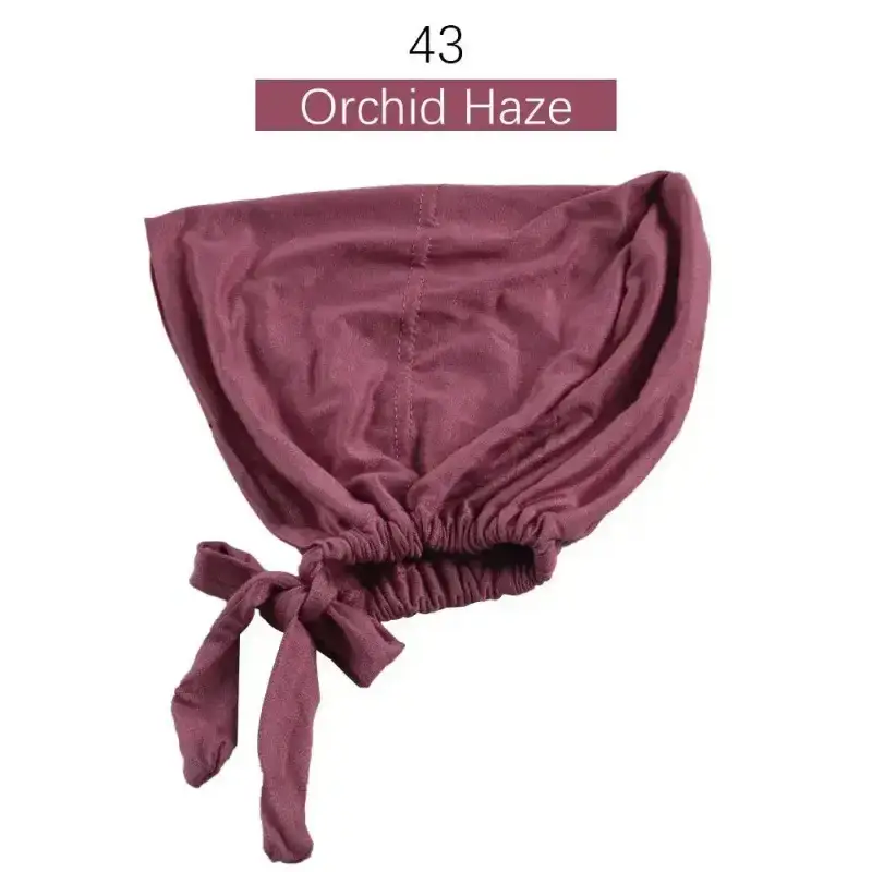 Adjustable Muslim Hijab Caps with Solid Straps - Image 37