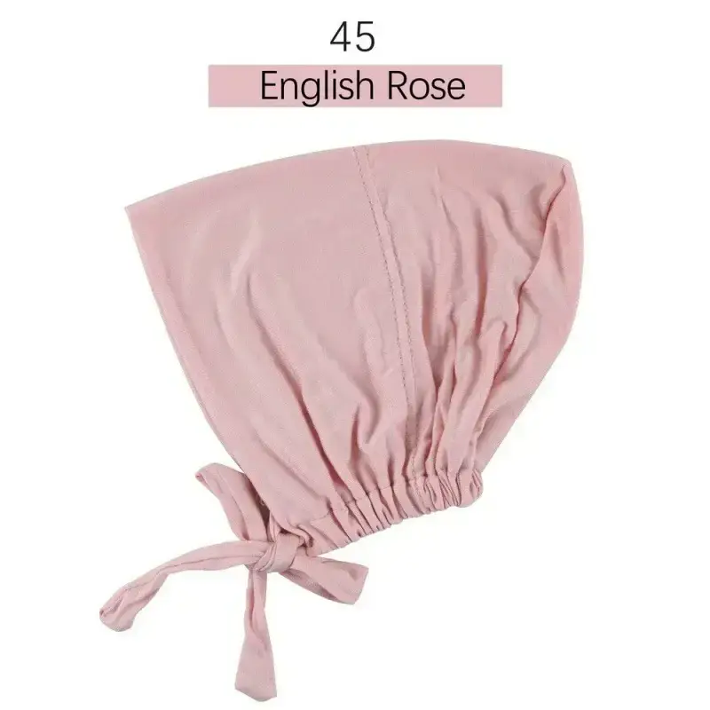 Adjustable Muslim Hijab Caps with Solid Straps - Image 38