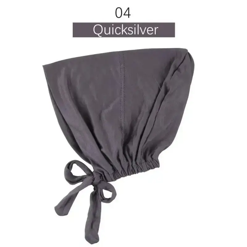 Adjustable Muslim Hijab Caps with Solid Straps - Image 4