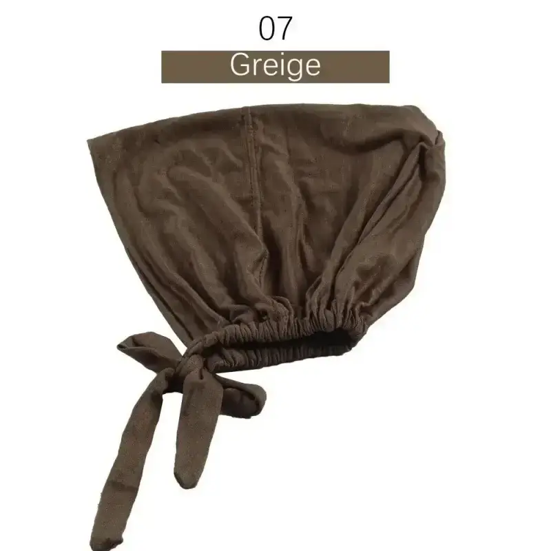 Adjustable Muslim Hijab Caps with Solid Straps - Image 7