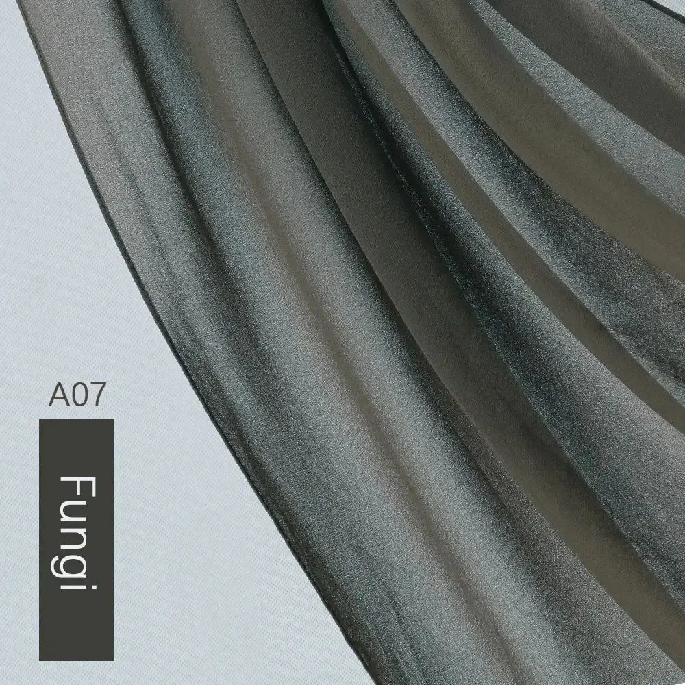 Muslim Pearl Chiffon Head Scarf Lavender Gray A35 — feature 5