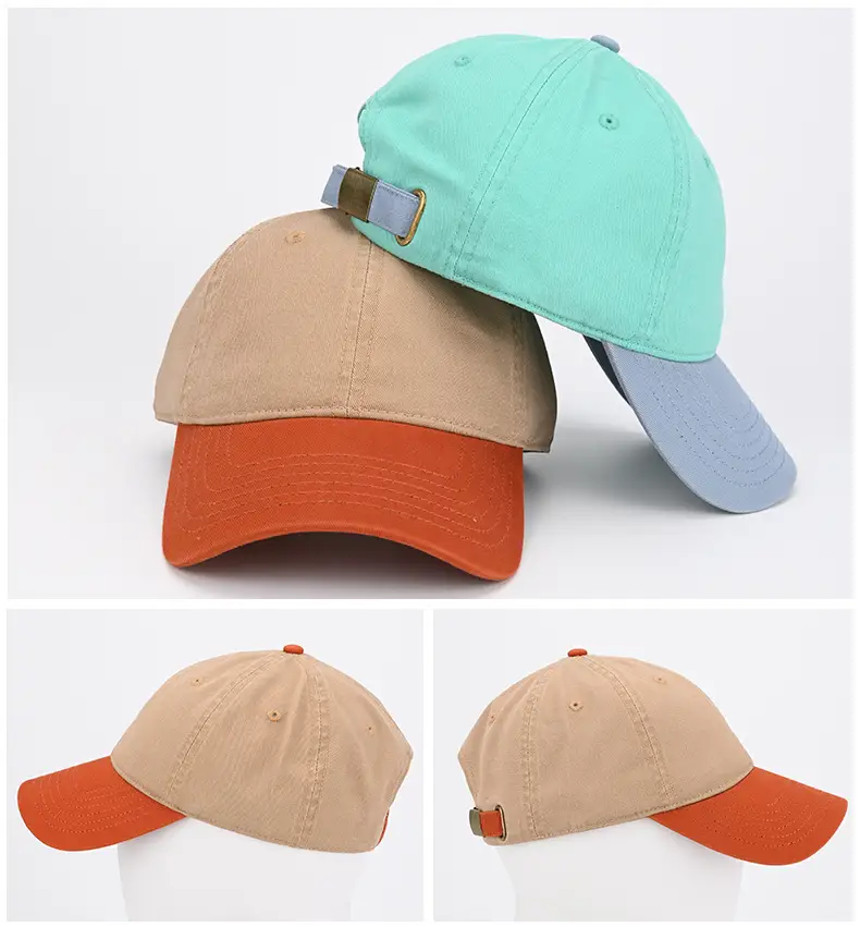 Men's Black Baseball Cap Brown Backrest Durable Stylish — feature 13