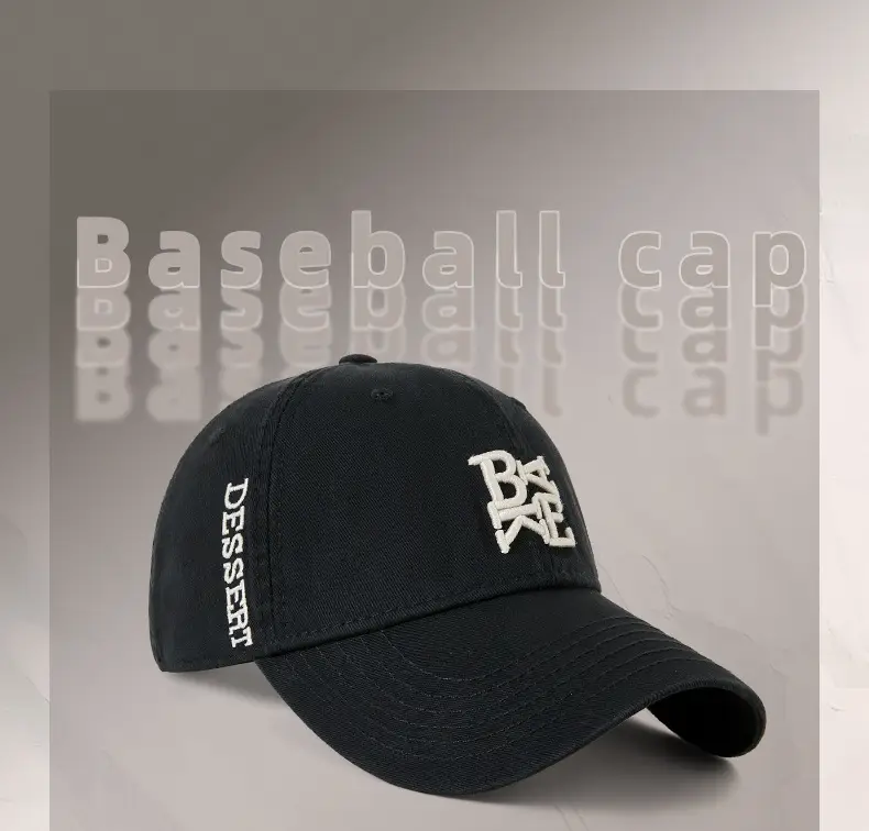 Pink Bassett Letter Baseball Cap for Men — feature 7