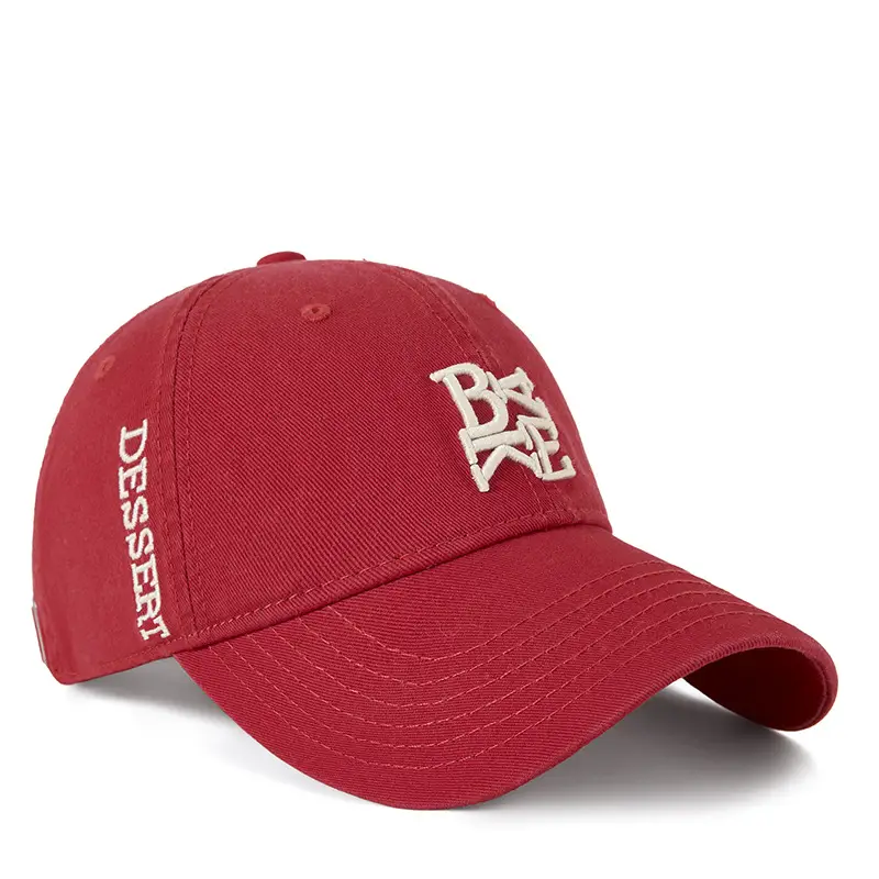 Pink Bassett Letter Baseball Cap for Men - Image 4