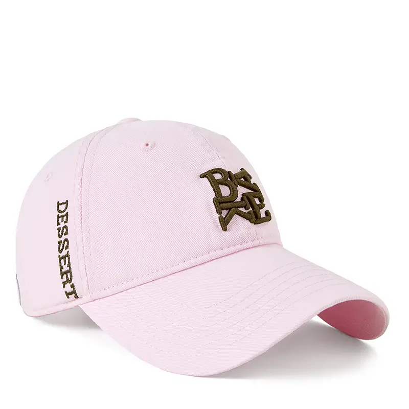 Pink Bassett Letter Baseball Cap for Men - Image 7