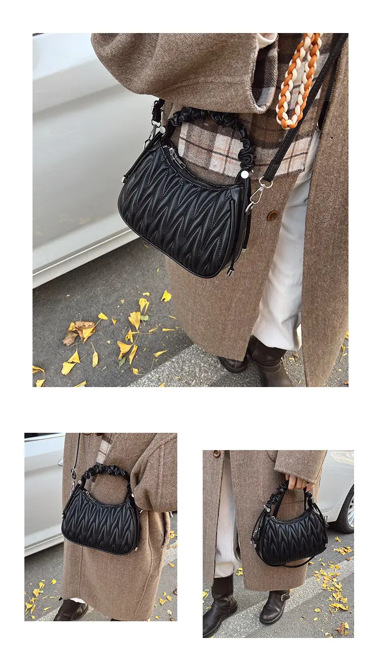 Brown Pleated Crossbody Bag for Women 2025 — feature 11