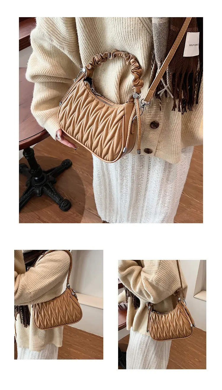 Brown Pleated Crossbody Bag for Women 2025 — feature 13