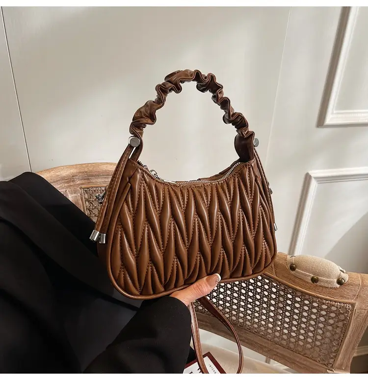 Brown Pleated Crossbody Bag for Women 2025 — feature 20