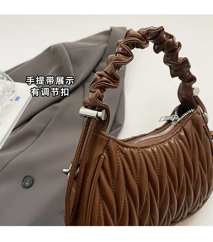 Brown Pleated Crossbody Bag for Women 2025 — feature 4