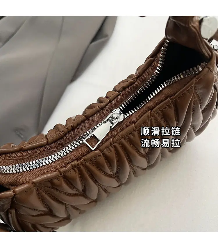 Brown Pleated Crossbody Bag for Women 2025 — feature 6