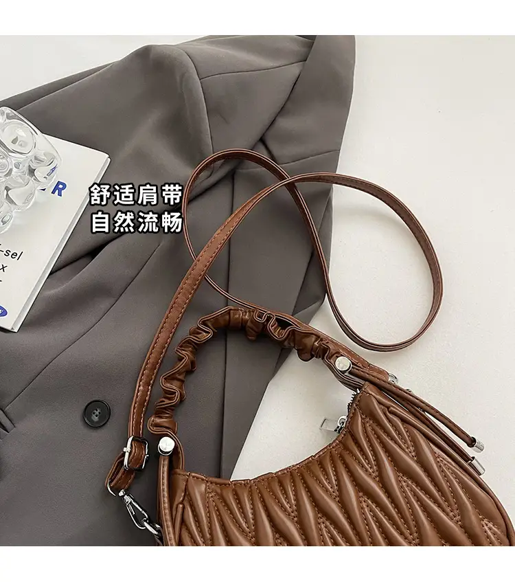 Brown Pleated Crossbody Bag for Women 2025 — feature 7