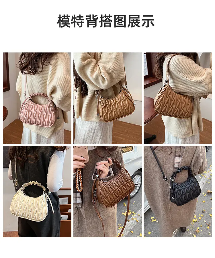 Brown Pleated Crossbody Bag for Women 2025 — feature 9