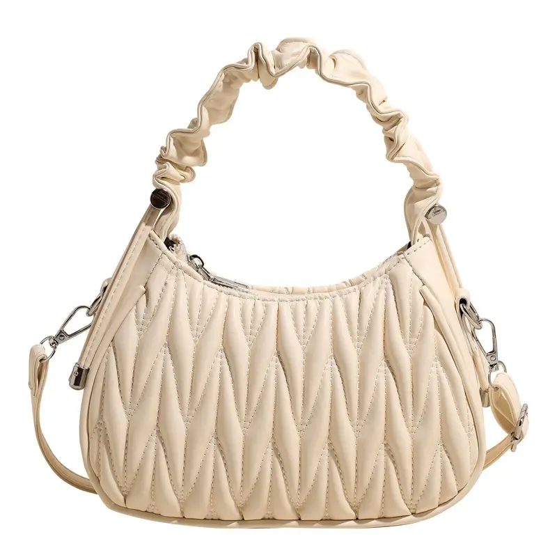 Brown Pleated Crossbody Bag for Women 2025 - Image 2
