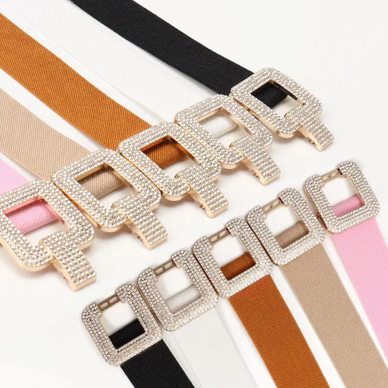 Black Rhinestone Belt for Women's Coat Suit Jacket