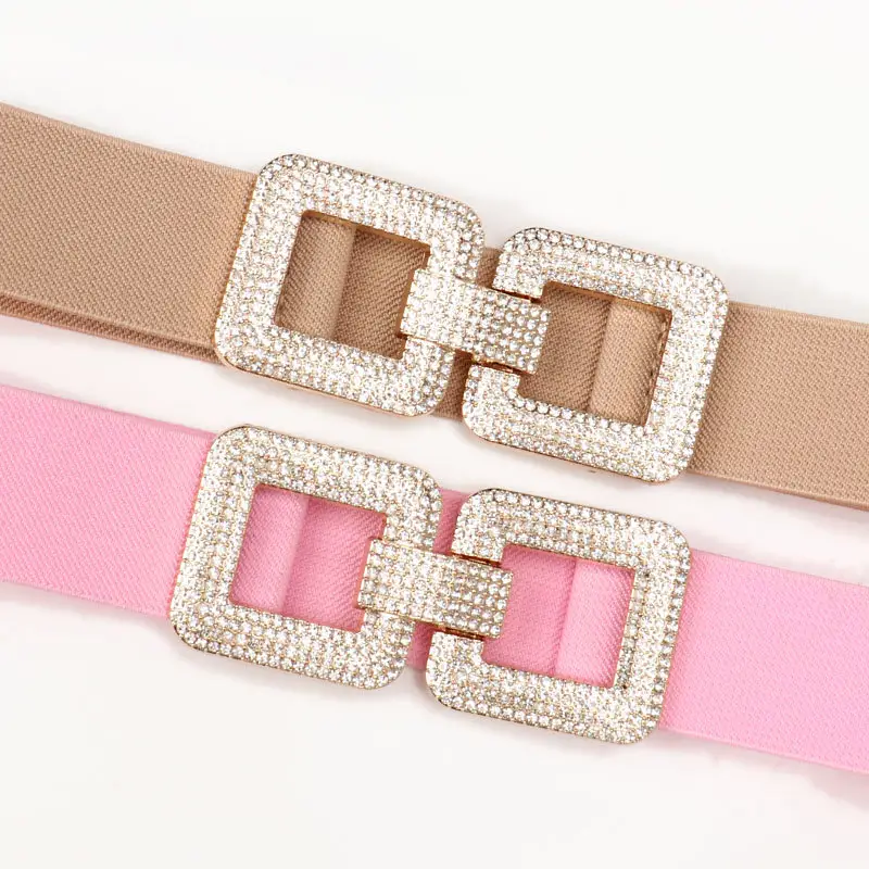 Black Rhinestone Belt for Women's Coat Suit Jacket