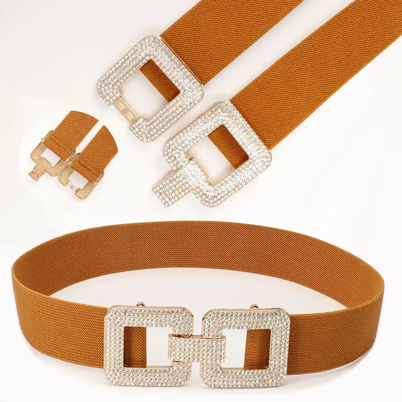 Black Rhinestone Belt for Women's Coat Suit Jacket