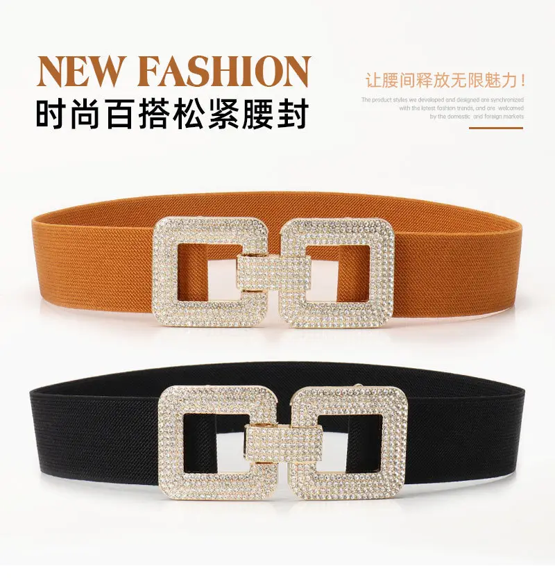 Black Rhinestone Belt for Women's Coat Suit Jacket — feature 3