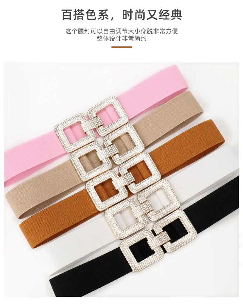 Black Rhinestone Belt for Women's Coat Suit Jacket — feature 4