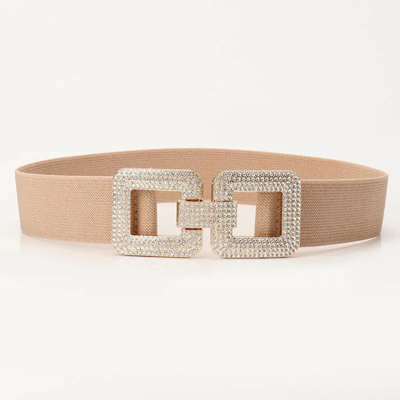 Black Rhinestone Belt for Women's Coat Suit Jacket