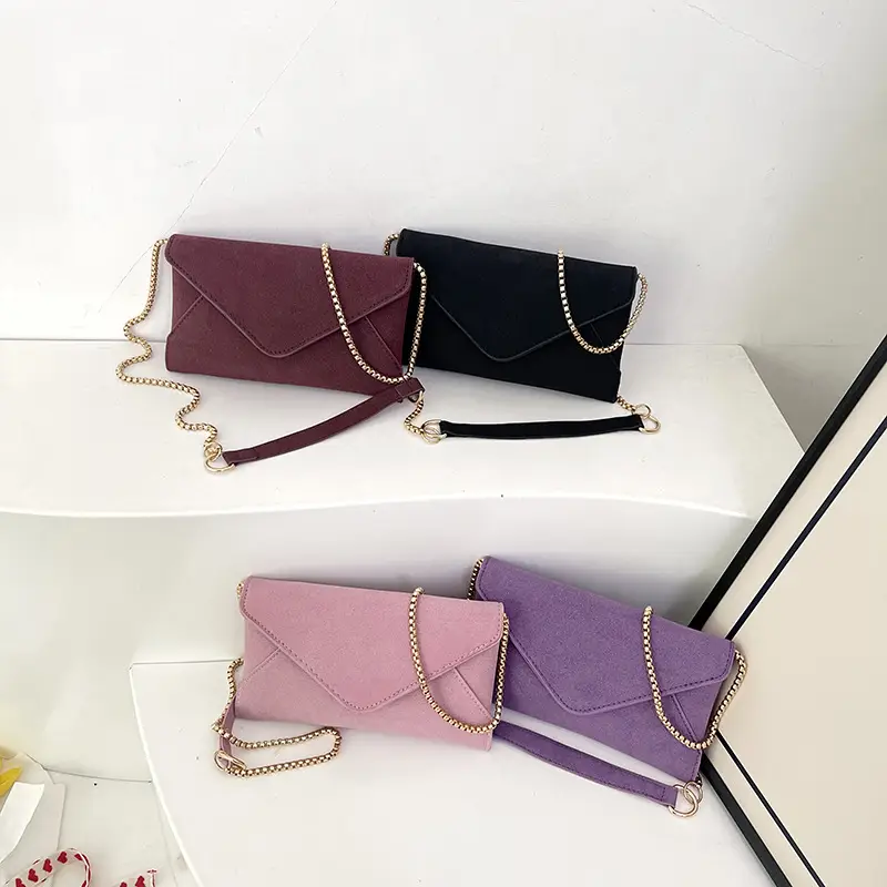 Women's Frosted Artistic Shoulder Bag with Chain Strap
