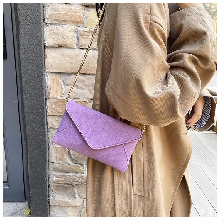 Women's Frosted Artistic Shoulder Bag with Chain Strap — feature 14