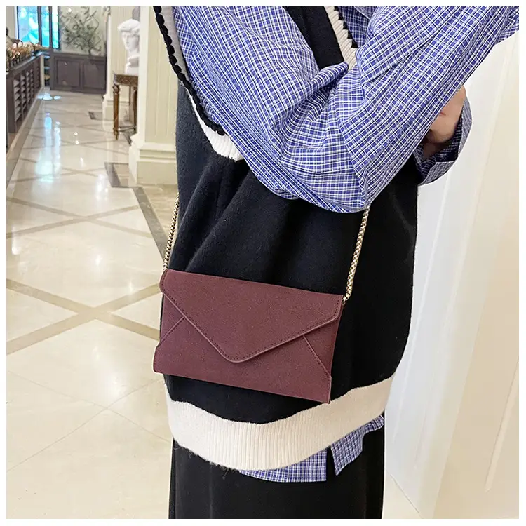 Women's Frosted Artistic Shoulder Bag with Chain Strap — feature 23