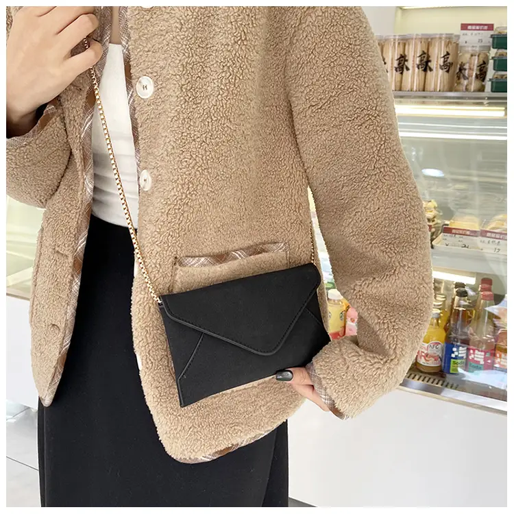 Women's Frosted Artistic Shoulder Bag with Chain Strap — feature 29