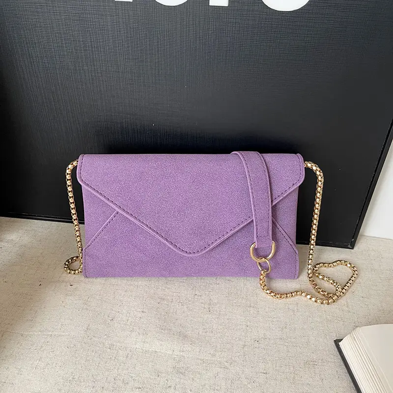 Women's Frosted Artistic Shoulder Bag with Chain Strap