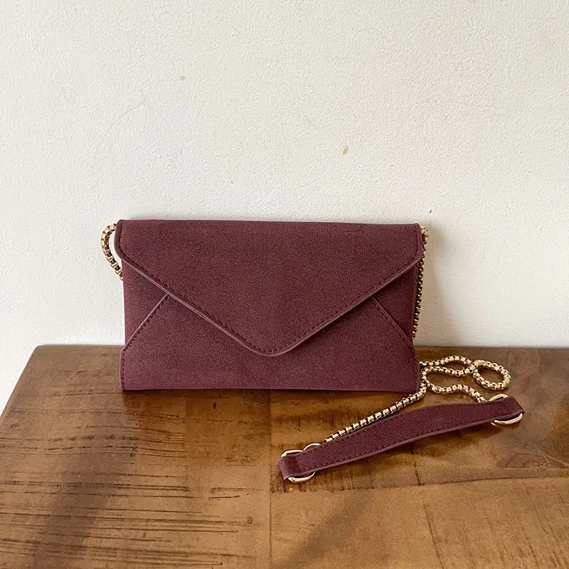 Women's Frosted Artistic Shoulder Bag with Chain Strap