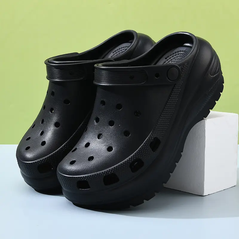 Light wheel hole shoes thick bottom shit feeling EVA shoes women's arch support detachable slippers sandals wholesale - Image 6