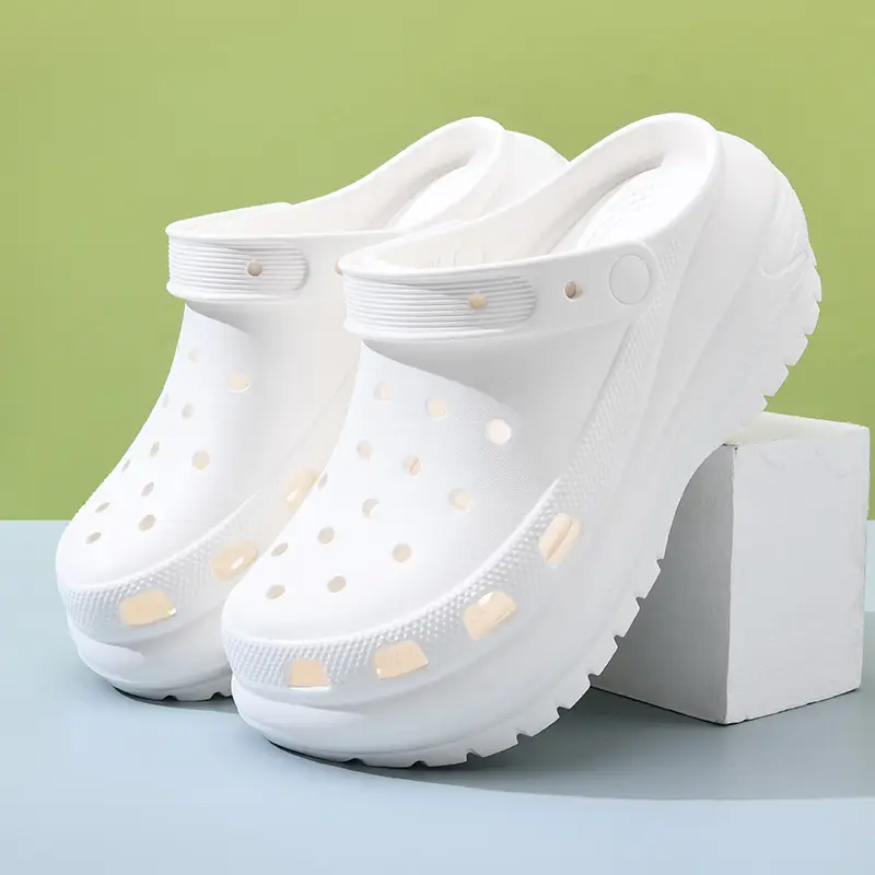 Light wheel hole shoes thick bottom shit feeling EVA shoes women's arch support detachable slippers sandals wholesale - Image 7