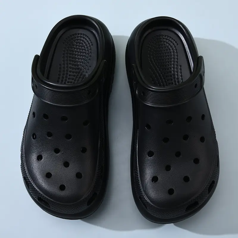 Light wheel hole shoes thick bottom shit feeling EVA shoes women's arch support detachable slippers sandals wholesale - Image 2