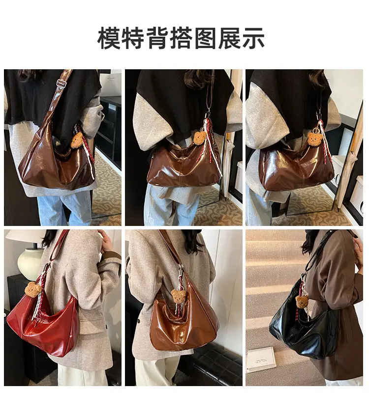 Black Vintage Fashion Shoulder Bag for Women 2024 — feature 3