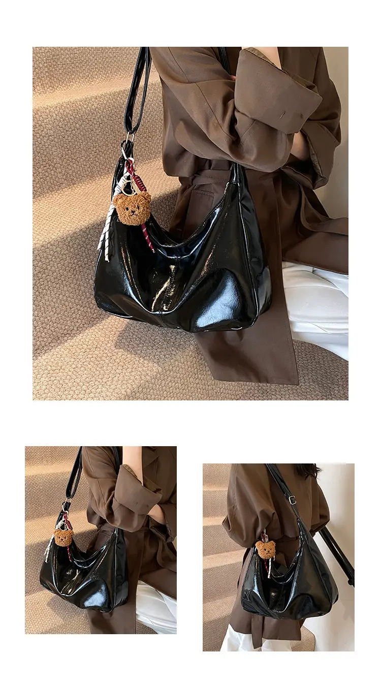 Black Vintage Fashion Shoulder Bag for Women 2024 — feature 7