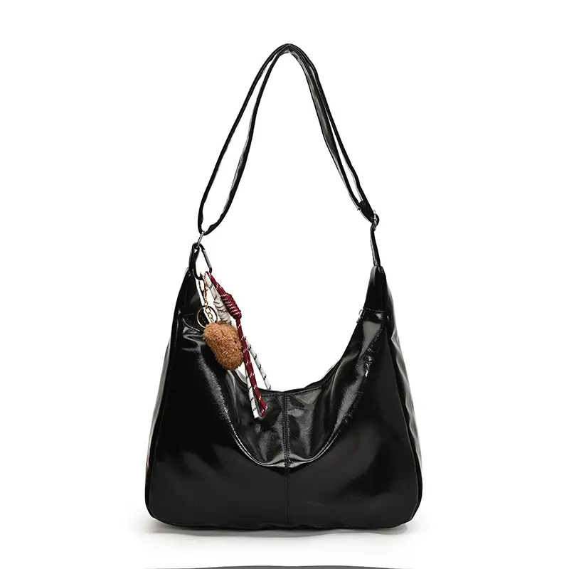 Black Vintage Fashion Shoulder Bag for Women 2024