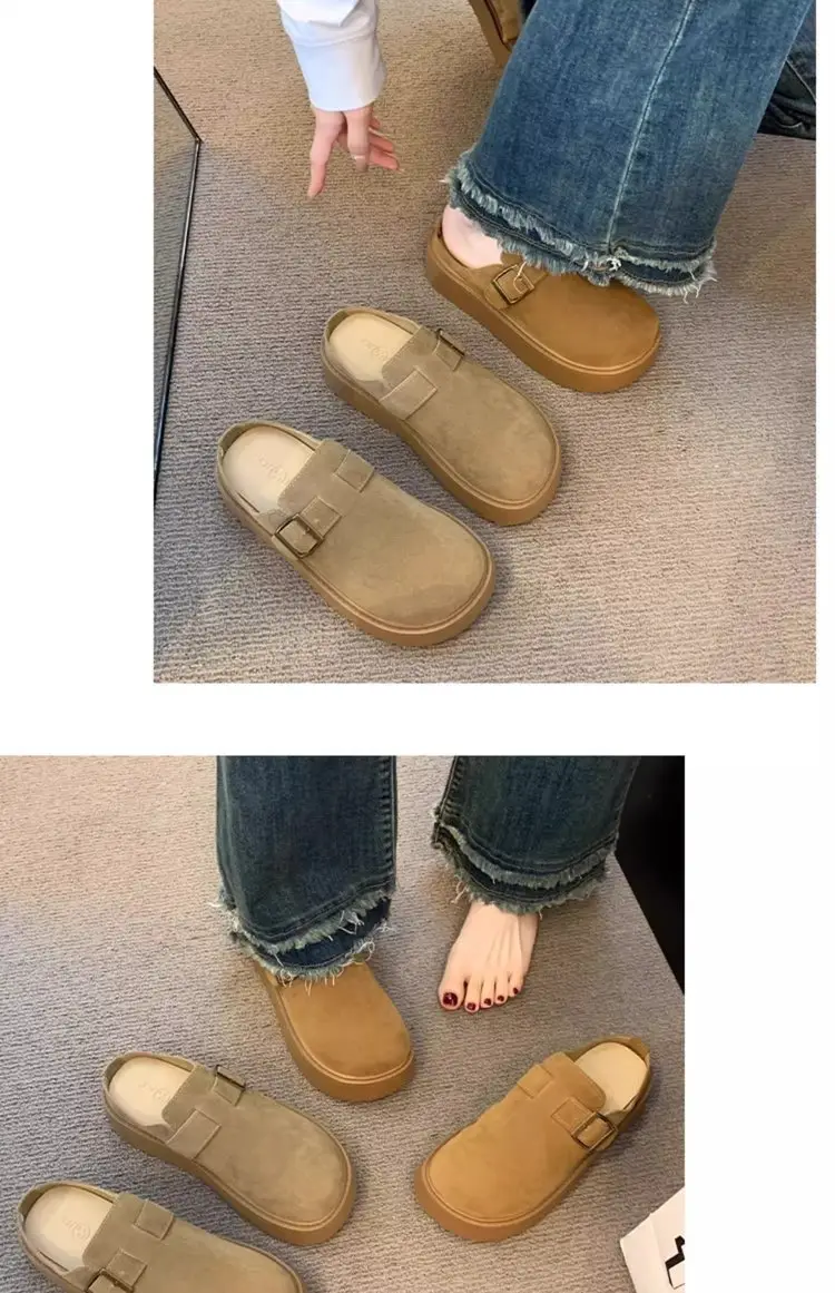 Women Platform Birkenstock Slippers Brown New 2025 — feature 5