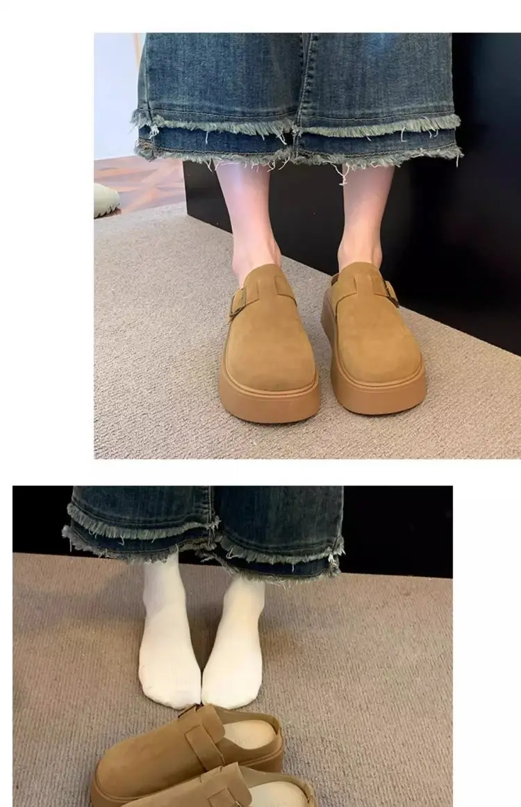Women Platform Birkenstock Slippers Brown New 2025 — feature 6