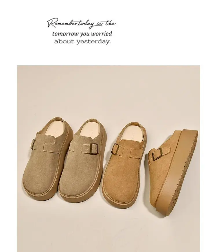 Women Platform Birkenstock Slippers Brown New 2025 — feature 8