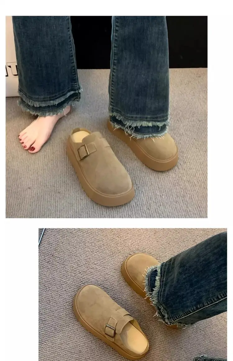 Women Platform Birkenstock Slippers Brown New 2025 — feature 9