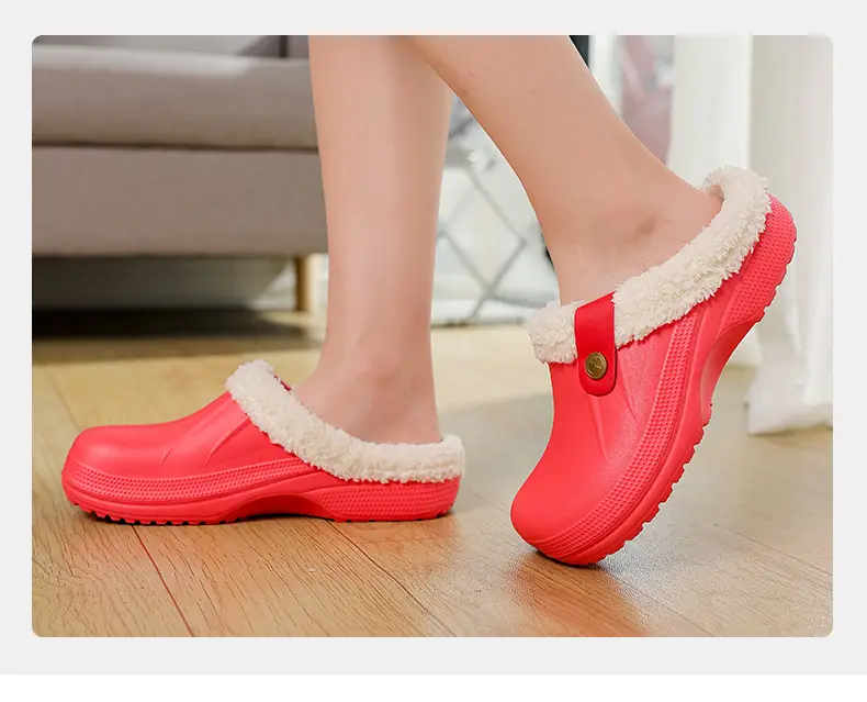 Winter plus size Cross-border fleece-lined New Household Cotton Slippers Women's Couples Baotou Cotton Shoes Men's Warm Mao Mao Shoes — feature 18