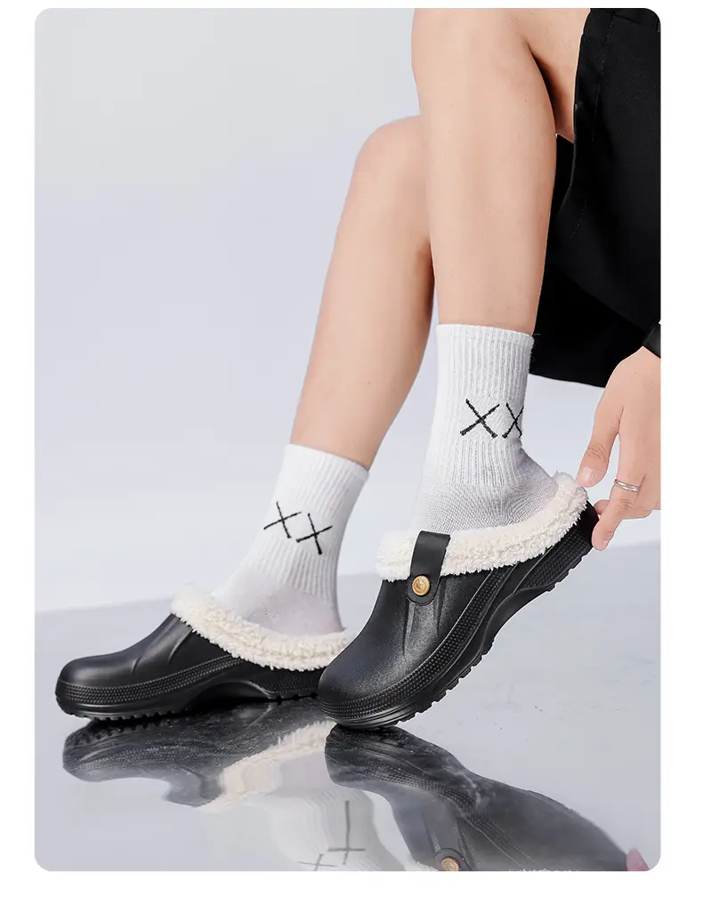 Winter plus size Cross-border fleece-lined New Household Cotton Slippers Women's Couples Baotou Cotton Shoes Men's Warm Mao Mao Shoes — feature 19