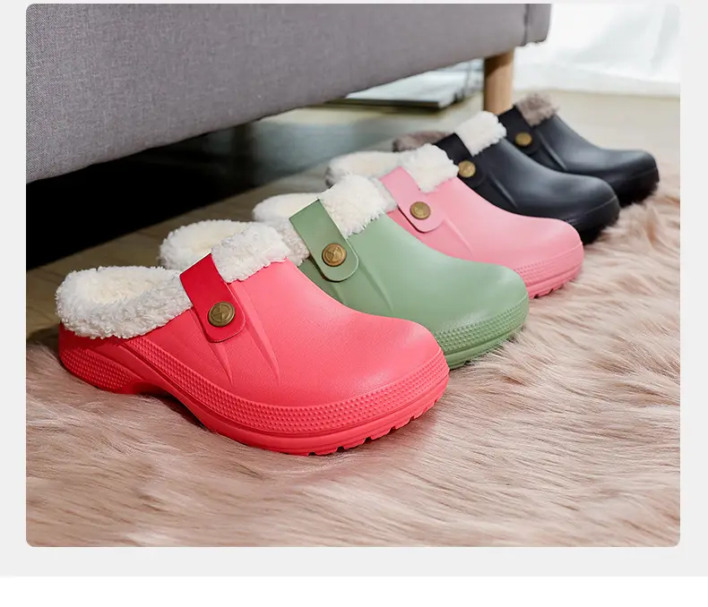 Winter plus size Cross-border fleece-lined New Household Cotton Slippers Women's Couples Baotou Cotton Shoes Men's Warm Mao Mao Shoes — feature 28
